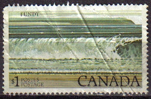 z vendido Canada 1977 Scott 727 Sello º Parque Nacional Fundy Usado